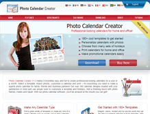 Tablet Screenshot of photo-calendar-software.com
